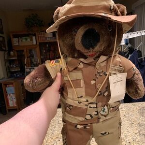 Vintage Bears of Freedom NWT U.S. Marine Dessert Storm Bear